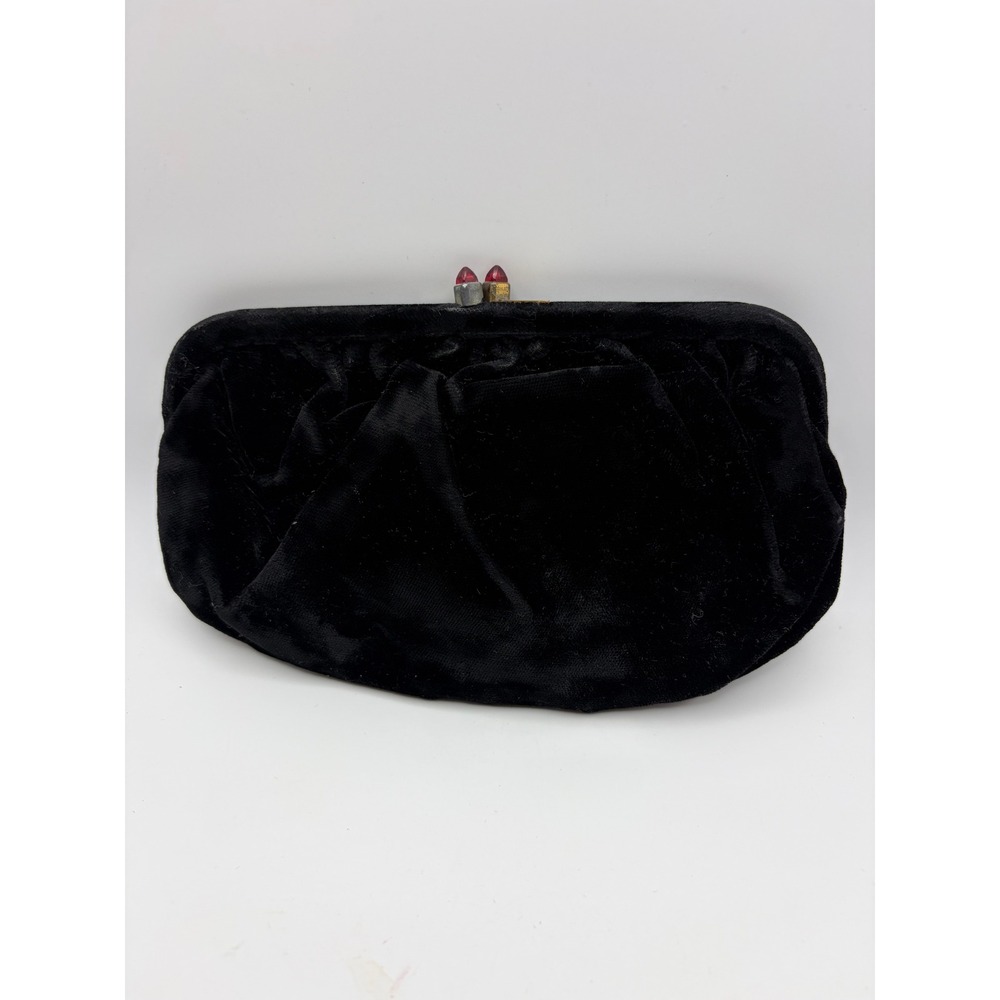 vintage 50's bobie jerome fabric coin purse whimsigoth witchy vibes velvet